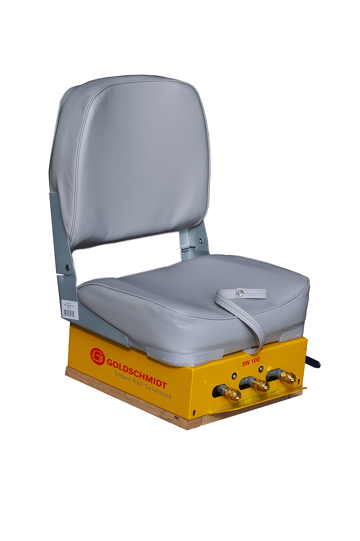 Comfortable working position thanks to the SW 100 welding seat by Goldschmidt
